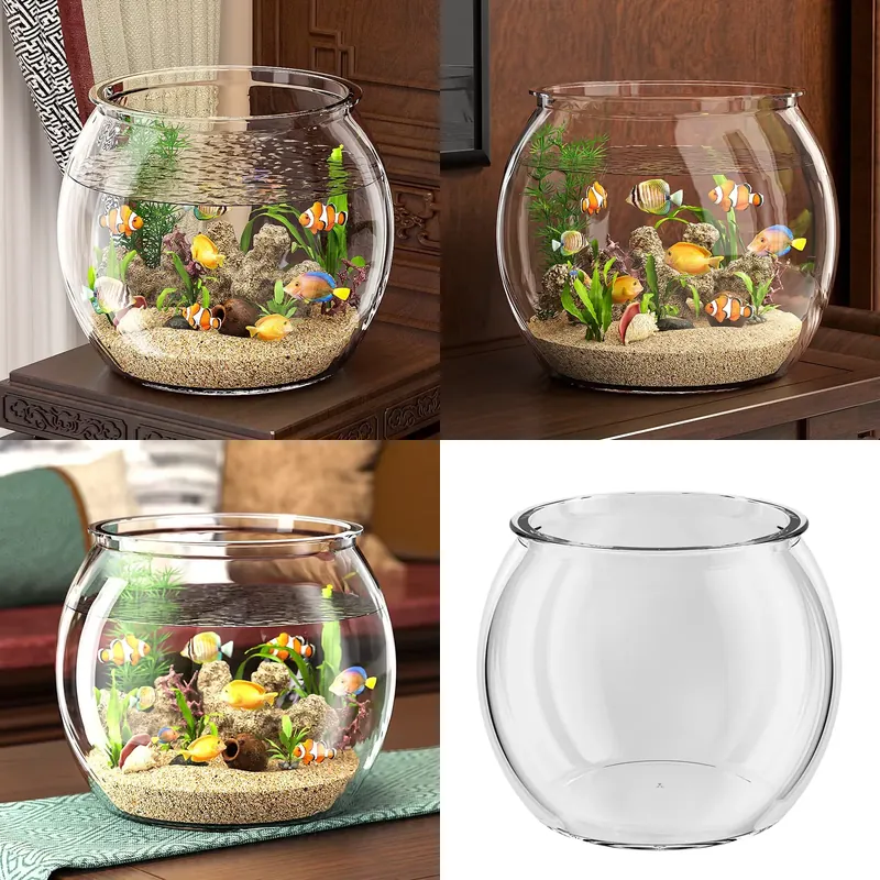 Aquarium Plant Live - High Quality Compact Clear Plastic Tabletop