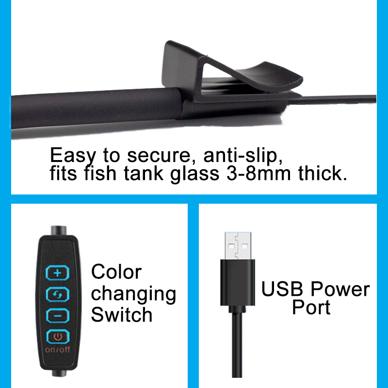USB Aquarium LED Lamp Fish Tan - огляд і ціна Aquarium Plant Grow Light