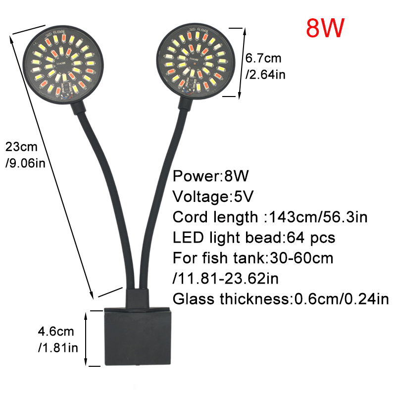 USB Aquarium LED Light Fish Ta - огляд і ціна Aquarium Plant Grow Light